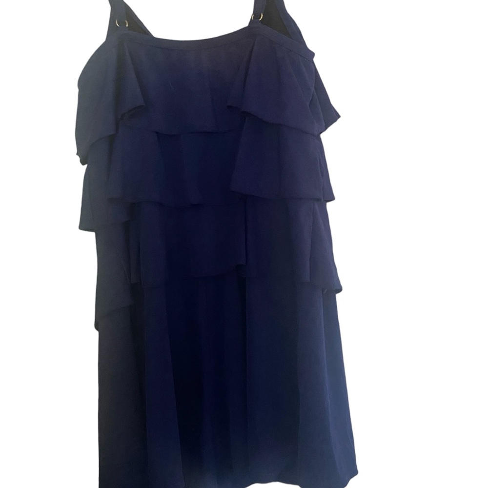 Royal Blue One Piece Romper Style Bathing Suit